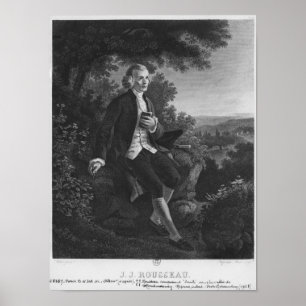 Jean-Jacques Rousseau komponiert "Emile" Poster