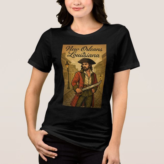 Jean Lafitte Design Tri-Blend Shirt (Vorderseite)