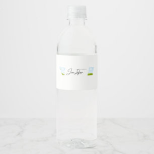 Jean LaTasse Promo Wasserflasche Wasserflaschenetikett