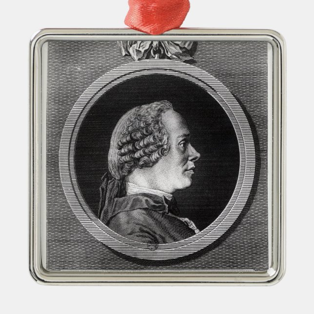 Jean le Rond d'Alembert Silbernes Ornament (Vorne)
