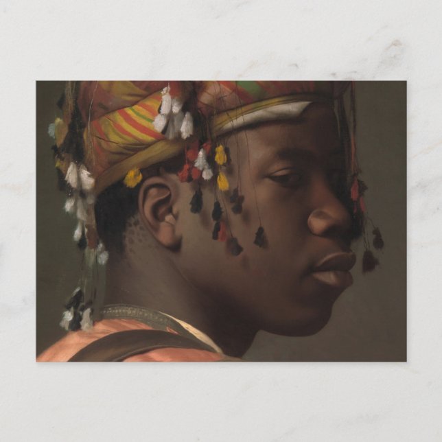 Jean-Leon Gerome Black Bashi-Bazouk (Gesicht) 1869 Postkarte (Vorderseite)