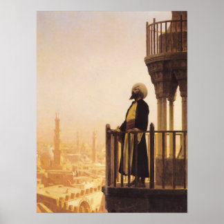 Jean Léon Gérôme - Ein Aufruf zum Gebet - Islamisc Poster