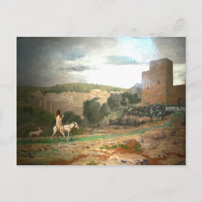 Jean-Leon Gerome - Eintritt Christi in Jerusalem Postkarte (Vorderseite)
