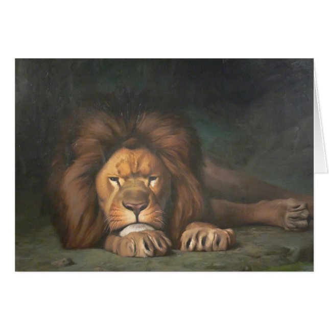 Jean-Leon Gerome- Nominor Löwe (Vorderseite (Horizontal))