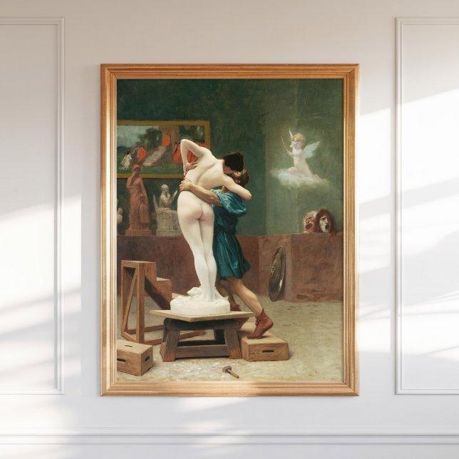 Jean-Leon Gerome Pygmalion und Galatea 1890 Art Poster (Von Creator hochgeladen)