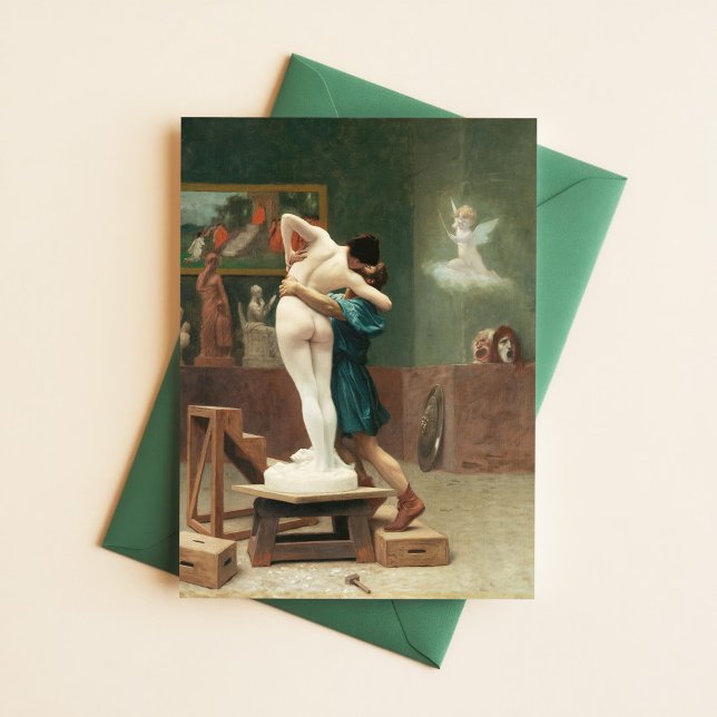 Jean-Leon Gerome Pygmalion und Galatea Myth Art Postkarte (Von Creator hochgeladen)