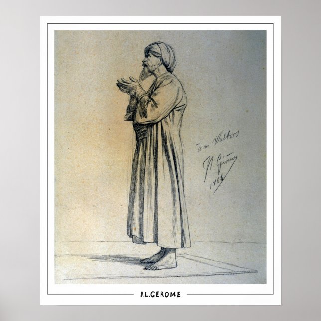 Jean-Léon Gérôme Zedign Art Poster #201 (Vorne)