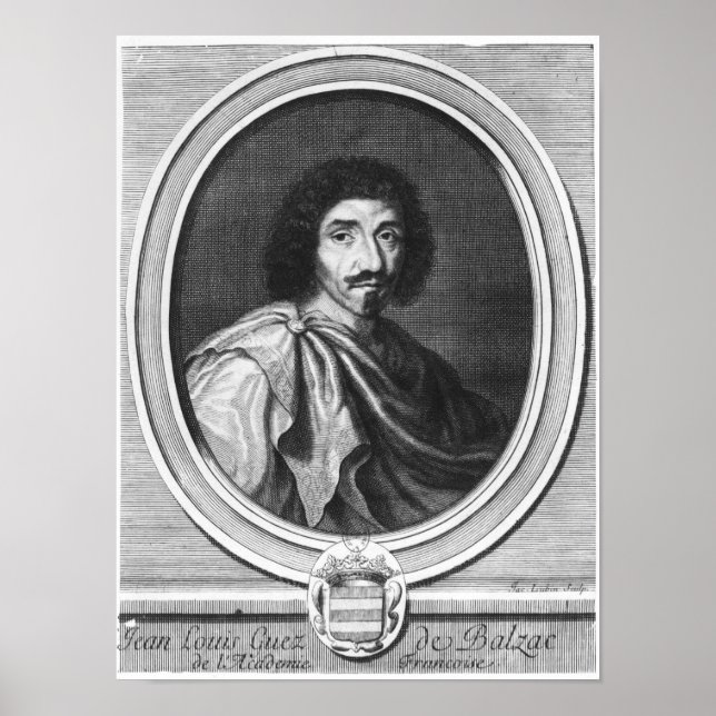 Jean Louis Guez de Balzac Poster (Vorne)