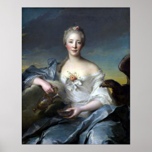 Jean-Marc Nattier Madame Le Fèvre de Caumartin Poster
