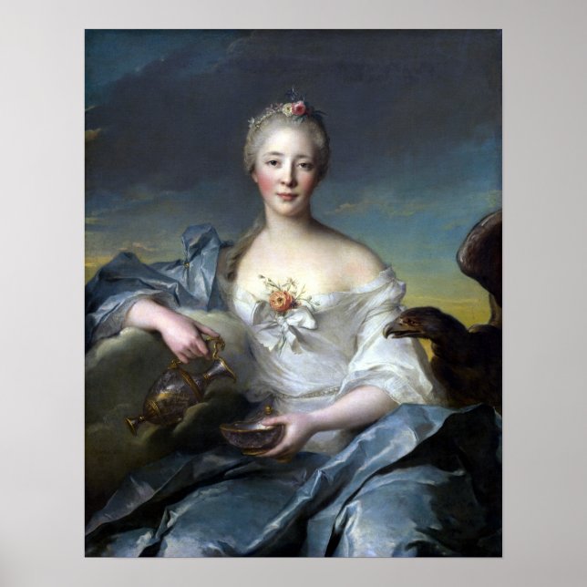 Jean-Marc Nattier Madame Le Fèvre de Caumartin Poster (Vorne)