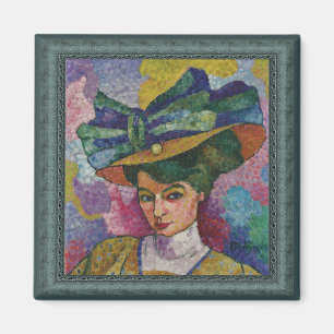 Jean Metzinger Frau in Hat Artwork Magnet