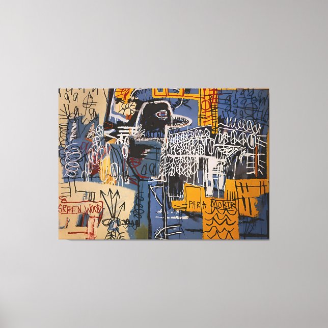 Jean Michel Basquiat Gemälde Leinwanddruck (Vorderseite)