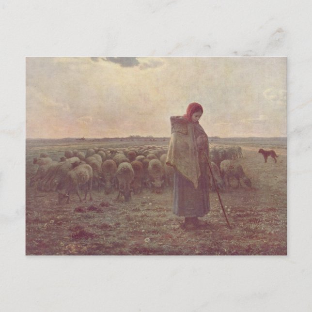 Jean Millet Painting Postkarte (Vorderseite)