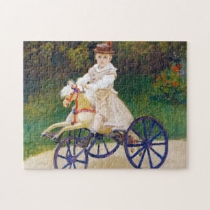 Jean Monet auf einem mechanischen Pferd Claude Puzzle