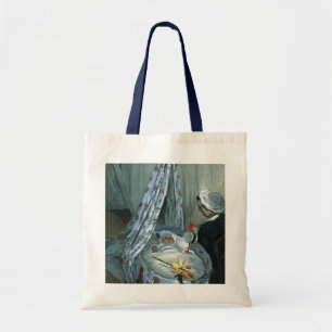 Jean Monet in seiner Wiege von Claude Monet Tragetasche