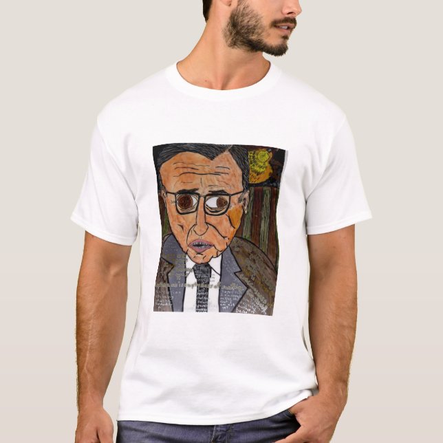 Jean-Paul Sartre T-Shirt (Vorderseite)