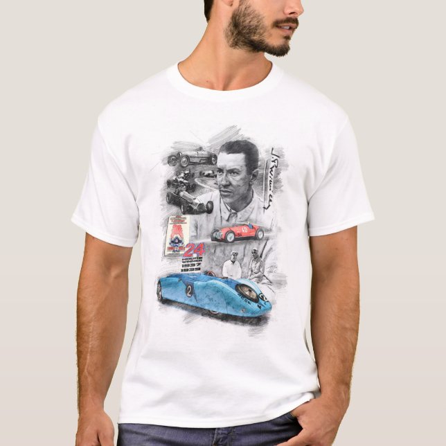 Jean-Pierre Wimille T-Shirt (Vorderseite)
