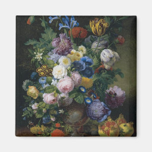 Jean-Pierre-Xavier Bidauld Stillleben mit Tulpen Magnet