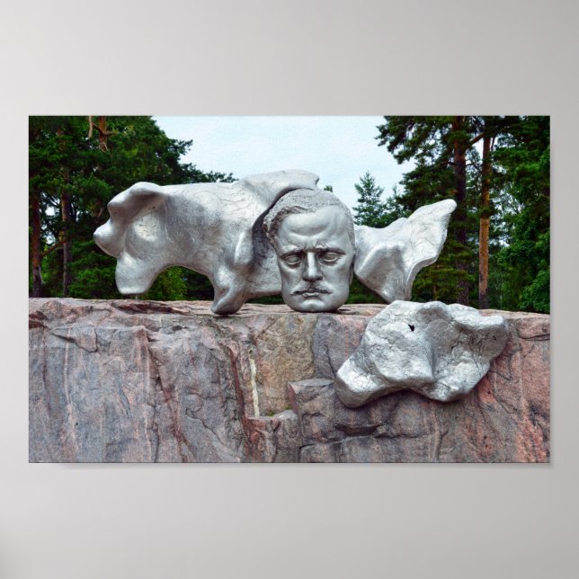 Jean Sibelius Sculpture, Helsinki, Finnland Poster (Vorne)