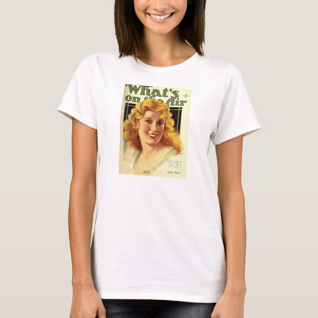 Jeanette MacDonald 1931 Radioabdeckung Operetta T-Shirt (Vorderseite)