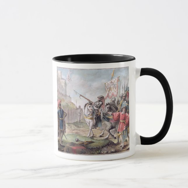 Jeanne d'Arc (1412-31) bestellt Englisch, um zu Tasse (Rechts)
