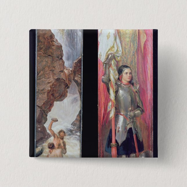 Jeanne d'Arc, 1890s Button (Vorderseite)