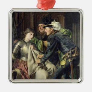 Jeanne d'Arc beleidigte in Gefängnis, 1866 Ornament Aus Metall