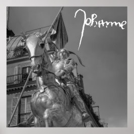 Jeanne d'Arc Johanna von Orléans Emmanuel Frémiet Poster