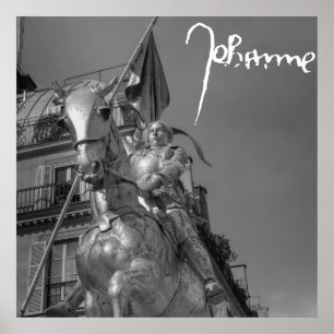 Jeanne d'Arc Johanna von Orléans Emmanuel Frémiet Poster