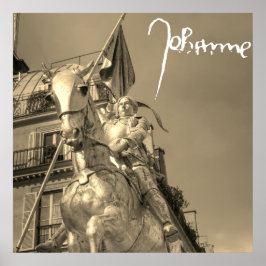 Jeanne d'Arc Johanna von Orléans Emmanuel Frémiet Poster