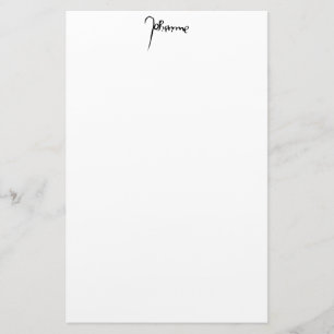 Jeanne d'Arc Saint Joan Heilige Johanna Signature Briefpapier