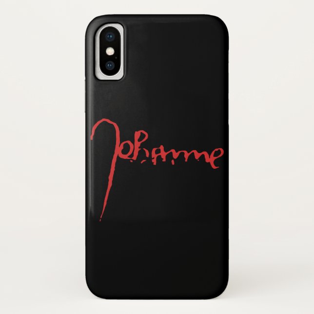 Jeanne d'Arc Saint Joan Heilige Johanna Signature Case-Mate iPhone Hülle (Rückseite)