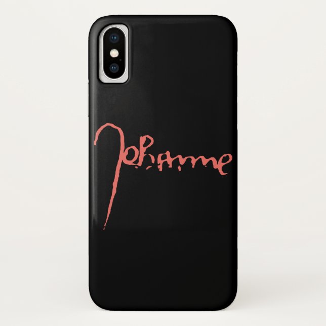 Jeanne d'Arc Saint Joan Heilige Johanna Signature Case-Mate iPhone Hülle (Rückseite)