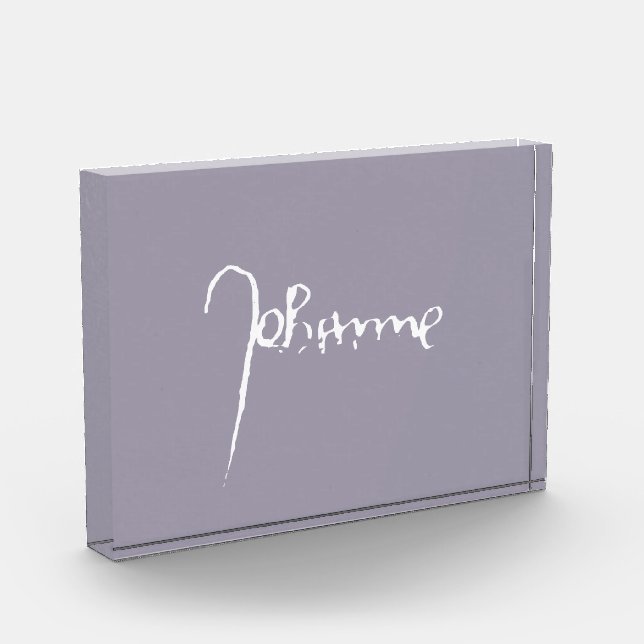 Jeanne d'Arc Saint Joan Heilige Johanna Signature Fotoblock (Links)