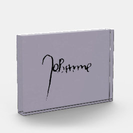 Jeanne d'Arc Saint Joan Heilige Johanna Signature Fotoblock