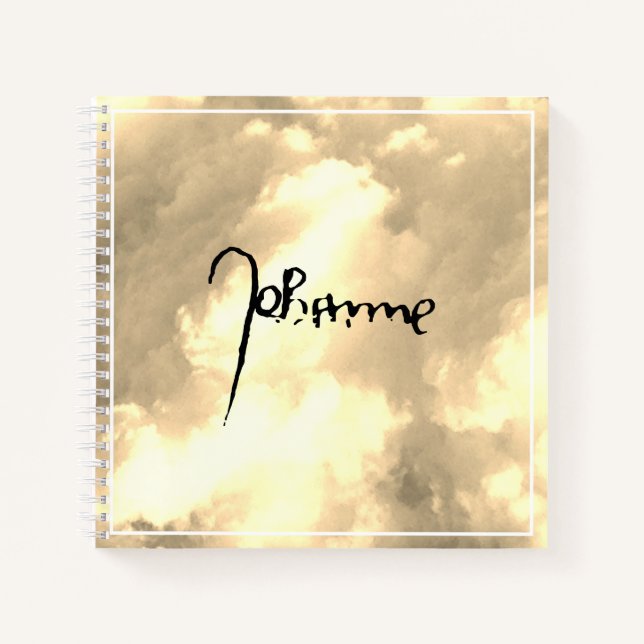 Jeanne d'Arc Saint Joan im Himmel Unterschrift Notizbuch (Vorderseite)