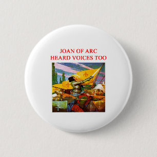 Jeanne d'Arc Sprachpsychischer Entwurf Button