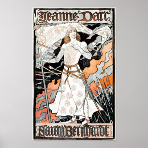 Jeanne d'Arc von Eugene Grasset 1899 Poster