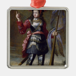 Jeanne d'Arc vor Orleans Ornament Aus Metall