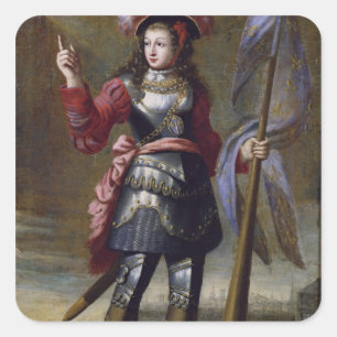 Jeanne d'Arc vor Orleans Quadratischer Aufkleber