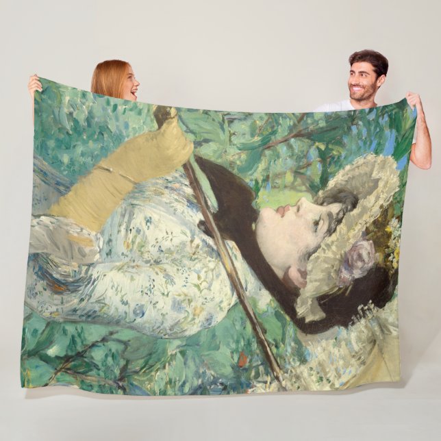 Jeanne (Frühjahr) Edouard Manet Fleecedecke (Beispiel)