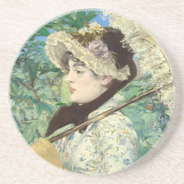 Jeanne (Frühjahr) Edouard Manet Getränkeuntersetzer (Vorne)