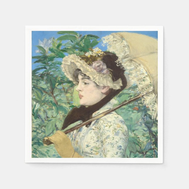 Jeanne (Frühjahr) Edouard Manet Serviette (Vorderseite)