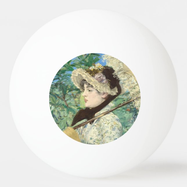 Jeanne (Frühjahr) Edouard Manet Tischtennisball (Vorderseite)