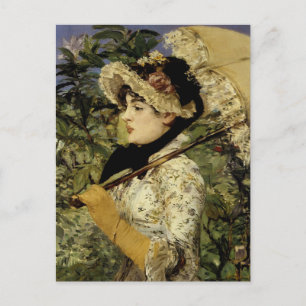 Jeanne: Frühling 1881 von Manet Postkarte