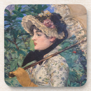 Jeanne (Frühling) von Édouard Manet Getränkeuntersetzer