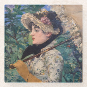 Jeanne (Frühling)  von Édouard Manet Glasuntersetzer