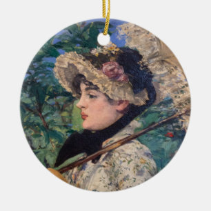 Jeanne (Frühling) von Édouard Manet Keramik Ornament