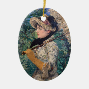 Jeanne (Frühling)  von Édouard Manet Keramik Ornament