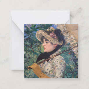 Jeanne (Frühling)  von Édouard Manet Mitteilungskarte